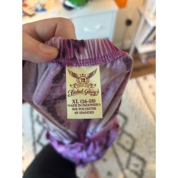 Faded Glory NWT Tie Dye Strapless Maxi Dress Casual Long Pink Purple Sz XL - Picture 4 of 7